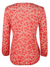 Customer Return Michael Kors Women's Plus Size Floral Keyhole Neck Peasant